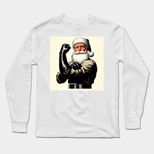 Santa Daddy, Leather Man Long Sleeve T-Shirt